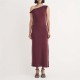 рокля,nobodys,child,andrea,twist,shoulder,midi,dress,purple