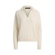 дамска,блуза,с,яка,дамски,топове,lauren,by,ralph,lauren,women,s,knitted,long,sleeve,polo,shirt,masc,cream