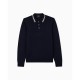 мъжки,тениски,armani,exchange,men,s,fine,knit,long,sleeve,tipped,collar,polo,deep,navy