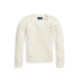 пуловер,polo,ralph,lauren,kids,cable,knit,jumper,white,pink