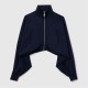 блуза,дамски,горнища,с,качулка,дамски,ежедневни,облекла,lacoste,cropped,full,zip,sweatshirt,navy