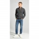 пуловер,мъжки,пуловери,firetrap,men,s,1,4,zip,cable,knit,funnel,neck,jumper,grey