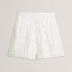 дамски,къси,панталони,дамски,къси,панталони,ted,baker,womens,floral,texture,high,waisted,woven,shorts,white