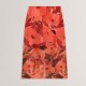 дамска,пола,ted,baker,womens,print,midi,skirt,coral