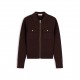 дамско,горнище,с,цип,tommy,hilfiger,women,s,needle,knit,long,sleeve,full,zip,top,chocolate
