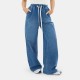 дамски,дънки,i,saw,it,first,contrast,drawcord,denim,jogger,dark,blue