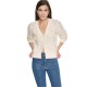 жилетка,dkny,v,neck,fringe,cardigan,eggnog