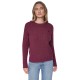 dkny,long,sleeve,cable,knit,claret