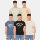 тениска,облекла,на,разпродажба,мъжки,тениски,duck,and,cover,haltecks,5,pack,t,shirts,multi,colour