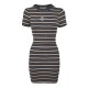 рокля,дамски,плетени,дрехи,jack,wills,ribbed,dress,carbon,stripe
