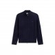 tommy,hilfiger,men,s,lambswool,cable,1,4,zip,knitted,top,navy,blue