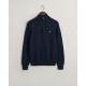 мъжки,пуловери,gant,casual,cotton,halfzip,cream,s,navy,433