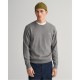 зимни,аксесоари,мъжки,пуловери,gant,classic,cotton,c,neck,bordeaux,mela,grey,melange092