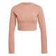 дамска,къса,блуза,дамски,топове,adidas,originals,women,s,long,sleeve,crop,top,ambient,blush