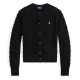 жилетка,дамски,плетени,дрехи,polo,ralph,lauren,cable,knit,cardigan,polo,black