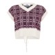 slazenger,off,court,off,court,women,s,post,match,plaid,knitted,vest,burgundy,white