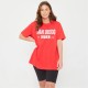 дамски,къси,панталони,be,you,you,slogan,t,and,cycling,short,red,black