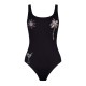 дамски,бански,костюми,chelsea,peers,women's,scoop,neck,swimsuit,black,crinkle