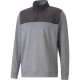 мъжки,пуловер,puma,cloudspun,colorblock,1,4,zip,jumper,mens,black