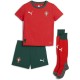 футболни,фланелки,футбол,puma,portugal,home,minikit,2025,infants,red,almond