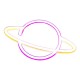 домашни,потреби,аксесоари,на,разпродажба,litely,planet,yellow,ring,neon,led,light,multi,format,an