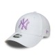 шапка,new,era,9forty,adjustable,cap,ny,white,lilac