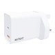 спортсдирект,аксесоари,mitec,mitec,18w,usb,c,&,usb,a,pd,mains,charger,white,merchandise
