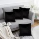подаръци,и,играчки,alan,symonds,plain,velvet,cushion,set,of,4,black