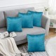 подаръци,и,играчки,alan,symonds,plain,velvet,cushion,set,of,4,teal