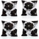 подаръци,и,играчки,alan,symonds,poppy,chenille,cushion,set,of,4,black