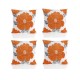 подаръци,и,играчки,alan,symonds,poppy,chenille,cushion,set,of,4,orange