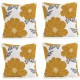 подаръци,и,играчки,alan,symonds,poppy,chenille,cushion,set,of,4,ochre