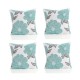 подаръци,и,играчки,alan,symonds,poppy,chenille,cushion,set,of,4,blue