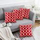 подаръци,и,играчки,alan,symonds,geometric,o,chenille,cushion,set,of,4,red