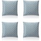 подаръци,и,играчки,alan,symonds,two,tone,geometric,jacquard,cushion,set,of,4,teal