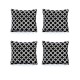 подаръци,и,играчки,alan,symonds,berkeley,geometric,chenille,cushion,set,of,4,black