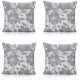 подаръци,и,играчки,alan,symonds,peony,chenille,cushion,set,of,4,silver