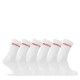 чорапи,мъжки,чорапи,hugo,6,pack,ribbed,logo,crew,socks,white,100