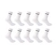 чорапи,мъжки,чорапи,дамски,чорапи,donnay,10,pack,quarter,socks,plus,size,12,white