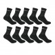 чорапи,мъжки,чорапи,дамски,чорапи,donnay,10,pack,quarter,socks,plus,size,12,black