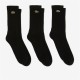 чорапи,мъжки,чорапи,lacoste,3,pack,crew,socks,black,8vm