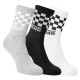 чорапи,vans,mens,check,crew,socks,black,white
