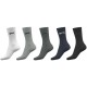 slazenger,5,pack,crew,socks,mens,size,7,11,multi