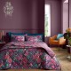 спално,бельо,и,комплекти,catherine,lansfield,bridgerton,by,cl,kate,floral,soft,velvet,bedspread,plum