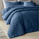спално,бельо,и,комплекти,catherine,lansfield,lennon,stripe,seersucker,quilted,bedspread,blue