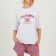 дамска,пижама,дамски,пижами,brave,soul,ladies,pyjamas,set,white,gingham