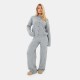 дамски,топове,i,saw,it,first,womens,knitted,clothing,set,grey