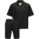 къси,панталони,only,and,sons,mens,resort,shirt,and,shorts,set,black