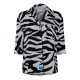 дамска,пижама,дамски,пижами,off,white,women,s,zebra,pyjama,shirt,white,black
