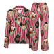 дамски,пижами,chelsea,peers,chelsp,button,up,pj,ld71,red,stripe